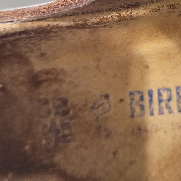 SOLD — SOLD — SOLD—-RoseGold/MetallicCopper BIRKENSTOCK Arizona Soft Footbed,38R - Picture 10 of 12